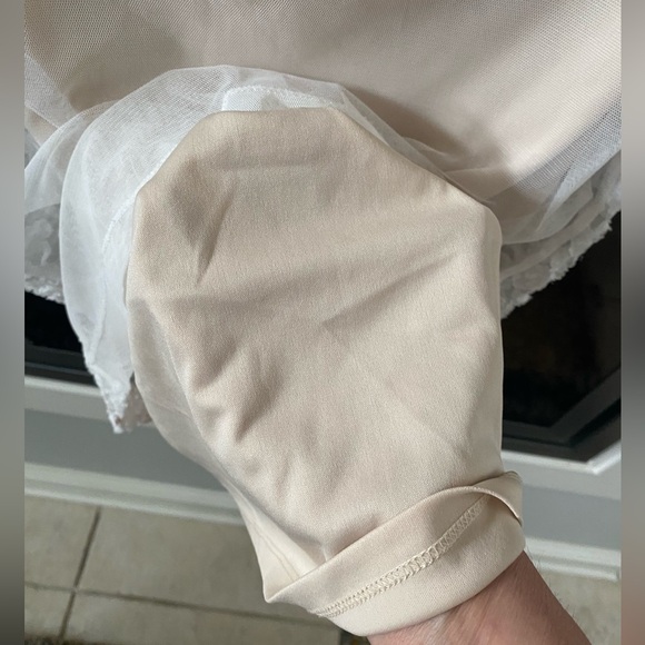 Girls Cream Embroidered Bead Collar Short Sleeve Design In Spain Mayoral Dress - Picture 7 of 11